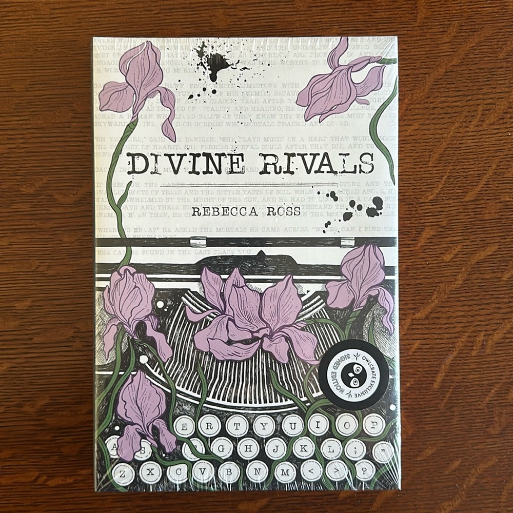 Owlcrate Exclusive Signed Edition Divine Rivals by Rebecca Ross New Unopened